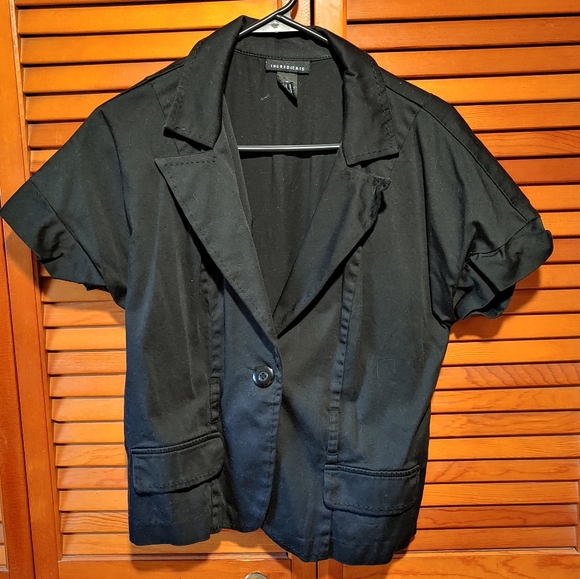 ingredients Jackets & Blazers - Short Sleeve Black Professionally Career Blazer